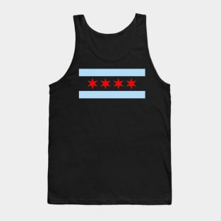 Styley Chicago Flag Grey Small Tank Top